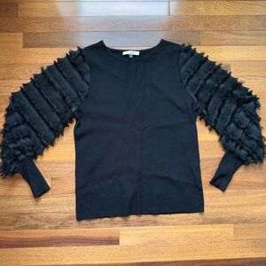 Sioni Milano Black Knit Top